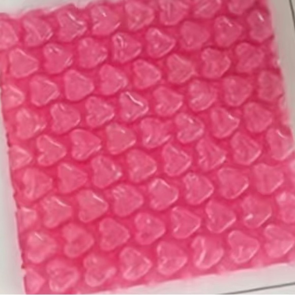 10pcs Pink Heart Shaped Bubble Film Bags - Picture 3 of 5